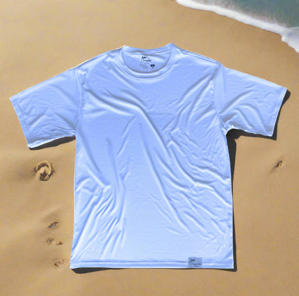 Plain White Tee Fishing Shirt